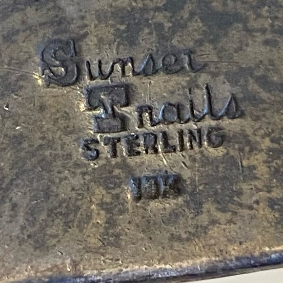 RARE Sunset Trails Sterling & 10k Gold Engraved CONCHO Ranger Belt Buckle - Picture 9 of 16